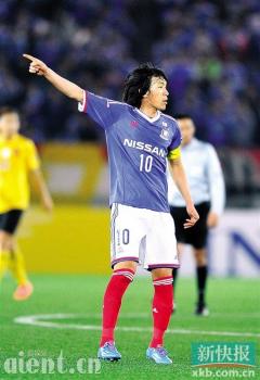 横滨5场不胜3球零球不足惧 中村之外需防日本梅西